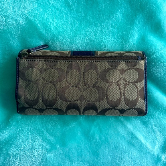 Coach Tri-fold Wallet with Removable Checkbook Cover - Picture 2 of 10